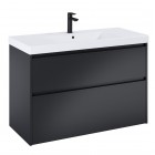 Roca Gap Pro zestaw łazienkowy 100 cm umywalka z szafką czarny mat A852055532