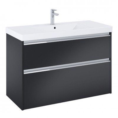 Roca Gap Pro zestaw łazienkowy 100 cm umywalka z szafką czarny mat A852055532