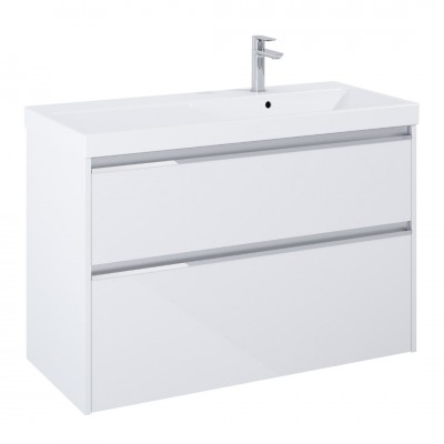 Roca Gap Pro zestaw łazienkowy 100 cm umywalka z szafką prawa biały połysk A852060806