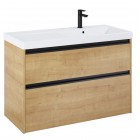 Roca Gap Pro zestaw łazienkowy 100 cm umywalka z szafką prawa jasny dąb A852060464