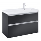 Roca Gap Pro zestaw łazienkowy 100 cm umywalka z szafką prawa czarny mat A852060532