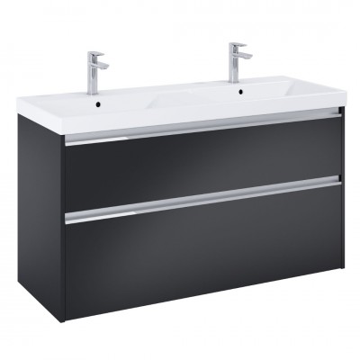 Roca Gap Pro zestaw łazienkowy 120 cm umywalka z szafką czarny mat A852065532