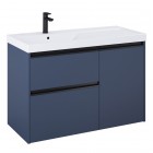 Roca Gap Pro zestaw łazienkowy 100 cm umywalka z szafką + cargo lewa niebieski mat A852062538