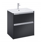 Roca Gap Pro slim zestaw łazienkowy 60 cm umywalka z szafką czarny mat A852048532