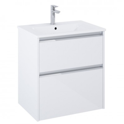 Roca Gap Pro slim zestaw łazienkowy 70 cm umywalka z szafką biały połysk A852050806