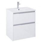 Roca Gap Pro slim zestaw łazienkowy 70 cm umywalka z szafką biały połysk A852050806