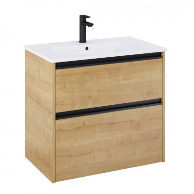 Roca Gap Pro slim zestaw łazienkowy 70 cm umywalka z szafką jasny dąb A852050464