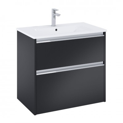 Roca Gap Pro slim zestaw łazienkowy 70 cm umywalka z szafką czarny mat A852050532