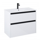 Roca Gap Pro slim zestaw łazienkowy 80 cm umywalka z szafką biały połysk A852051806