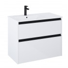 Roca Gap Pro slim zestaw łazienkowy 80 cm umywalka z szafką lewa biały połysk A852053806