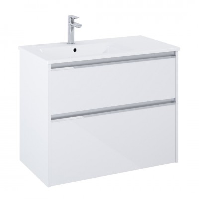 Roca Gap Pro slim zestaw łazienkowy 80 cm umywalka z szafką lewa biały połysk A852053806