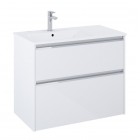 Roca Gap Pro slim zestaw łazienkowy 80 cm umywalka z szafką lewa biały połysk A852053806