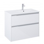 Roca Gap Pro slim zestaw łazienkowy 80 cm umywalka z szafką prawa biały połysk A852054806