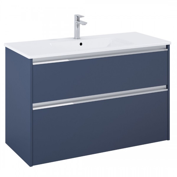 Roca Gap Pro slim zestaw łazienkowy 100 cm umywalka z szafką niebieski mat A852056538