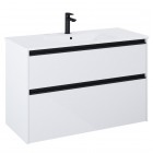 Roca Gap Pro slim zestaw łazienkowy 100 cm umywalka z szafką biały połysk A852056806