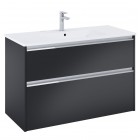 Roca Gap Pro slim zestaw łazienkowy 100 cm umywalka z szafką czarny mat A852056532