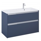 Roca Gap Pro slim zestaw łazienkowy 100 cm umywalka z szafką prawa niebieski mat A852059538