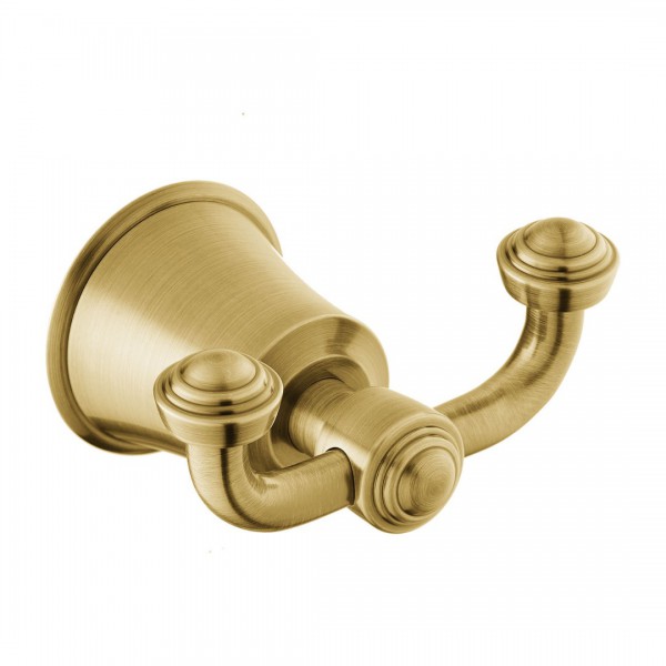 Omnires Art Line haczyk podwójny retro mosiądz szczotkowany AL53120BSB