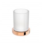 Roca Tempo kubek stojący szkło/złoto różowe A817022RG0