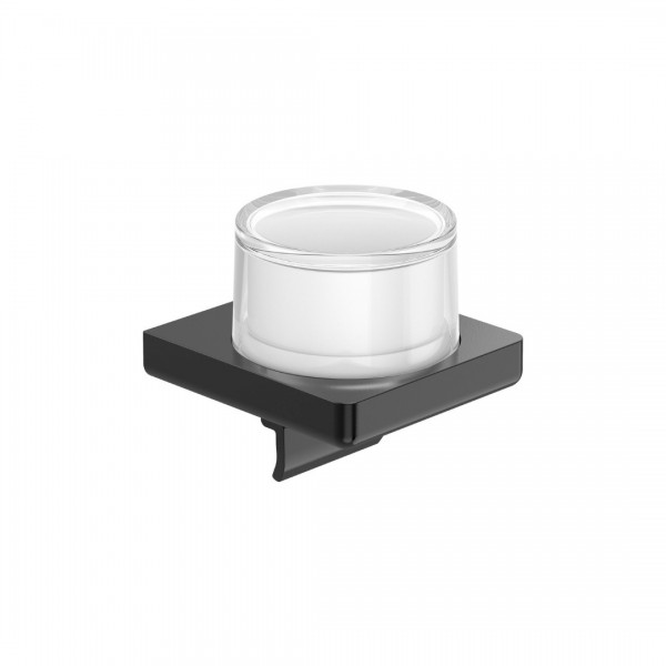 Roca Tempo dozownik na mydło wiszący szkło/brushed titanium black A817037NM0