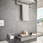 Roca Tempo uchwyt na papier z klapką chrom A817033001