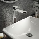 Deante Alpinia bateria umywalkowa stojąca wysoka chrom BGA_020K