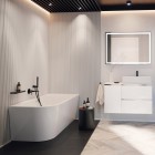 Roca Eternity Corner wanna wolnostojąca narożna 165x75 cm prawa biała A248592000