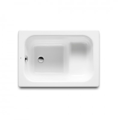 Roca Contesa wanna prostokątna stalowa 100x70 cm z siedziskiem A213100001
