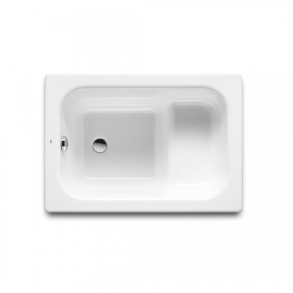 Roca Contesa wanna prostokątna stalowa 100x70 cm z siedziskiem A213100001