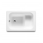 Roca Contesa wanna prostokątna stalowa 100x70 cm z siedziskiem A213100001