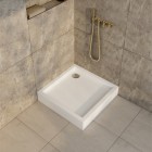 Schedpol Favory Plus brodzik kwadratowy 80x80 cm biały 3ST.F1K-8080