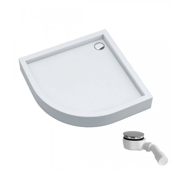 Schedpol Favory Plus brodzik półokrągły 80x80 cm biały 3ST.F1O-8080