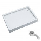 Schedpol Favory Plus brodzik prostokątny 80x100 cm biały 3ST.F1P-80100