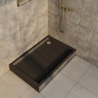 Schedpol Favory Plus brodzik prostokątny 80x100 cm czarny kamień 3ST.F1P-80100/C/ST