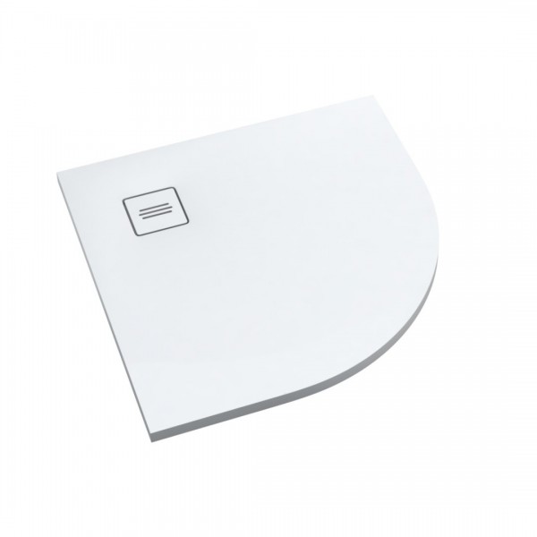 Schedpol Protos Smooth White brodzik półokrągły 90x90 cm 3SP.P1O-9090-M1