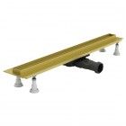 Schedpol Slight Line Low odpływ liniowy 60 cm z rusztem do zabudowy złoty mat SOLPLZ-60035LOW