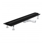 Schedpol Regular Line odpływ liniowy 60 cm z rusztem do zabudowy czarny mat SOLPLC-60080