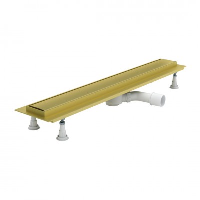 Schedpol Regular Line odpływ liniowy 60 cm z rusztem steel złoty mat SOLSTZ-60080