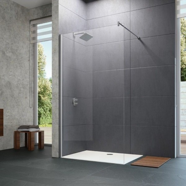 Hüppe Design Pure ścianka wolnostojąca Walk-in 90 cm 8P1106.092.322