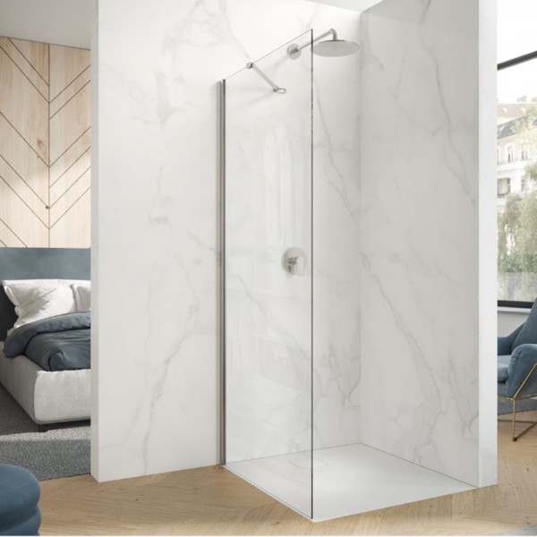 Hüppe Aura ścianka prysznicowa 80 cm boczna do drzwi AP0202.069.322