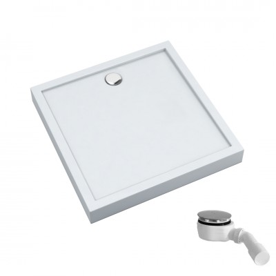 Schedpol Competia New brodzik kwadratowy 80x80 cm biały 3.4830