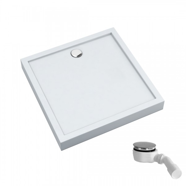 Schedpol Competia New brodzik kwadratowy 80x80 cm biały 3.4830