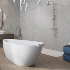 Besco Aveo Due ścianka wolnostojąca 90 cm Walk in AVD-90-195C