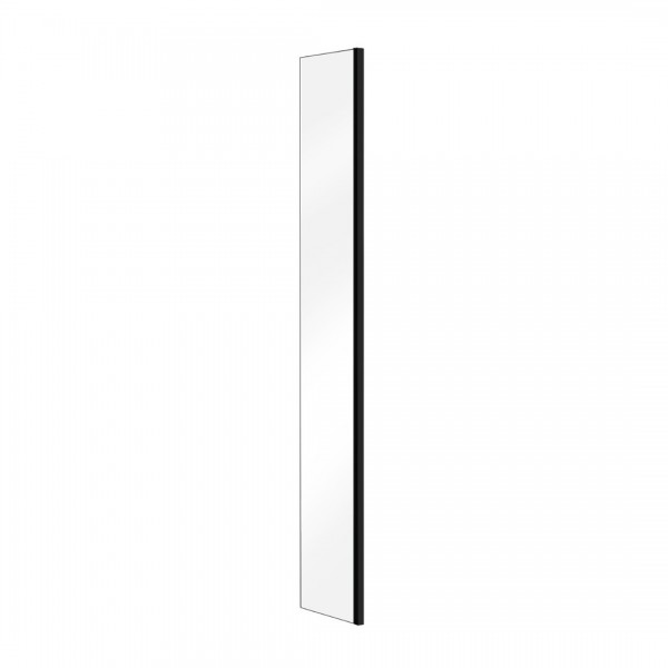 Besco Aveo Black panel do ścianki wolnostojącej 30 cm Walk in PAB-30-195-C