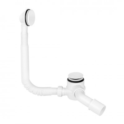 McAlpine przelew wannowy klik-klak biały HC2600CL-WH