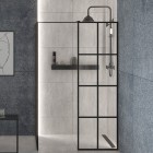 Besco Excea Walk In kabina prysznicowa 120x90 cm EXC-129-190B