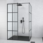 Besco Excea Walk In kabina prysznicowa 120x90 cm EXC-129-190B