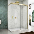 Sanswiss Cadura ścianka wolnostojąca Walk-in 120 cm prawa złoty CAW2D1201207