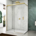 Sanswiss Cadura ścianka wolnostojąca Walk-in 120 cm lewa złoty CAW2G1201207