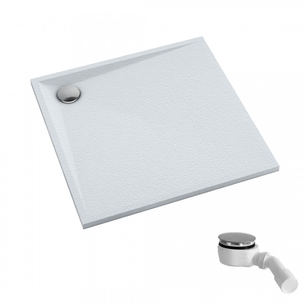 Schedpol Etrusco White Stone brodzik kwadratowy 80x80 cm 3.460/B/ST